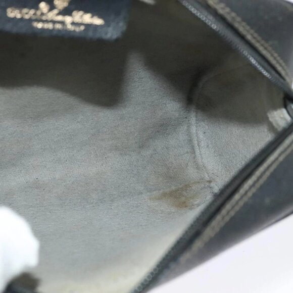 GUCCI GG Supreme Web Sherry Line Bag PVC Black Gold 119 02 087 Auth 120941 - Picture 11 of 16